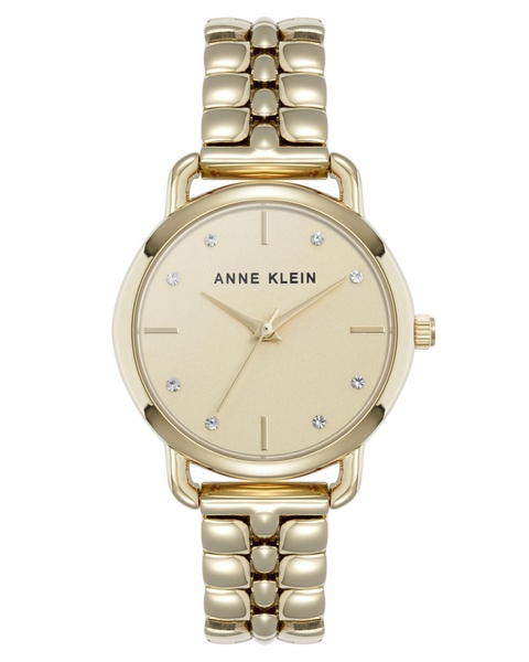 Women's Quartz Signature Gold-Tone Metal Alloy Watch, 30mm