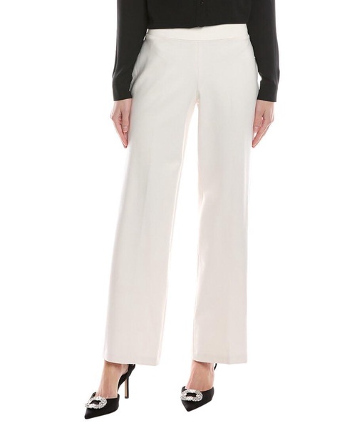 Anne Klein Womens Knit Polka Dot Straight Leg Pants