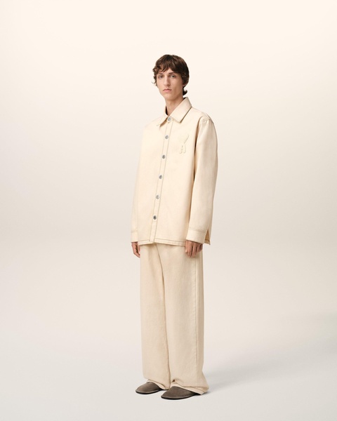 Beige Cotton Ami de Coeur Overshirt