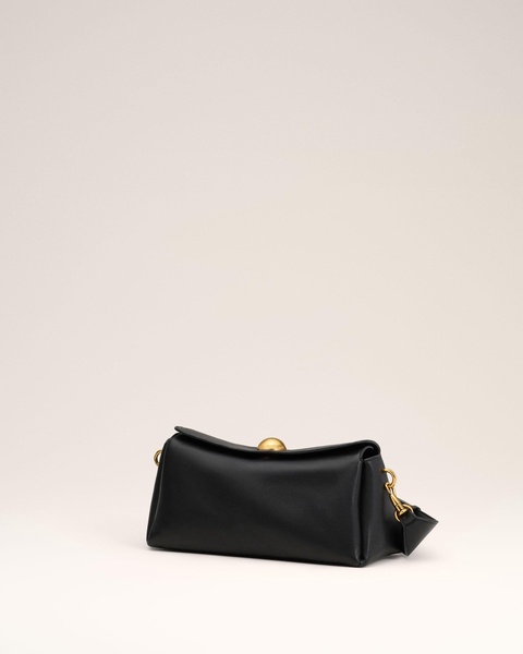Black Leather Carrousel Bag