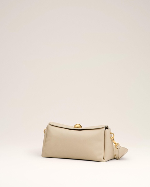 Beige Leather Carrousel Bag