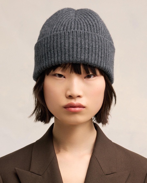 Grey Wool Ami de Coeur Beanie