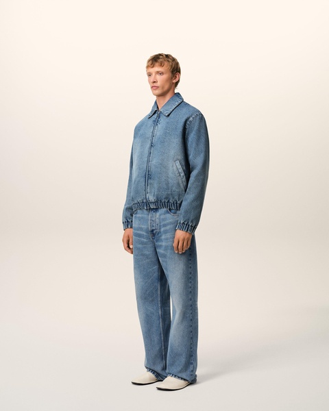 Blue Cotton Ami de Coeur Zipped Jacket