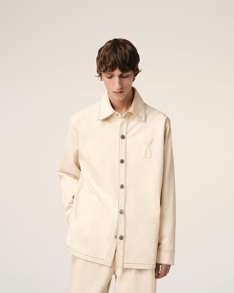 Beige Cotton Ami de Coeur Overshirt