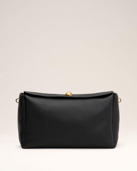 Black Leather Large Carrousel Bag