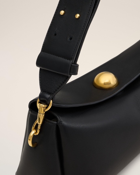 Black Leather Carrousel Bag