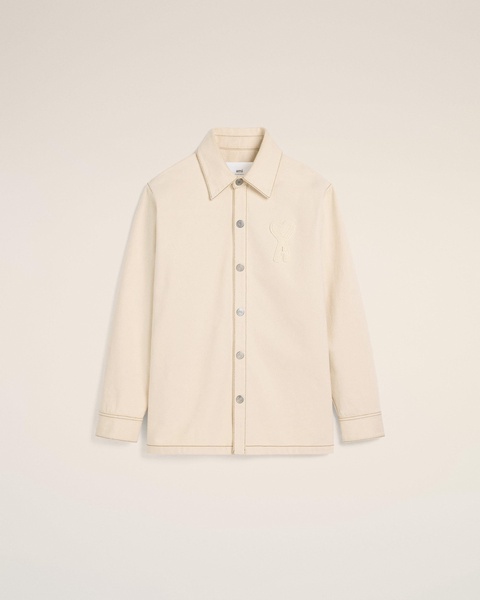 Beige Cotton Ami de Coeur Overshirt