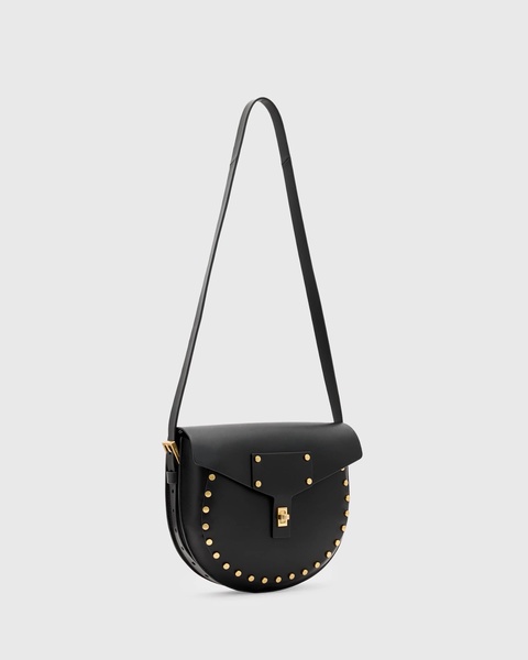 AllSaints MIRO SADDLE BAG in black