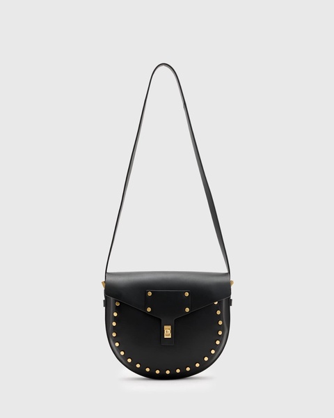AllSaints MIRO SADDLE BAG in black
