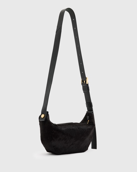 AllSaints Madea Luxe crossbody bag in black