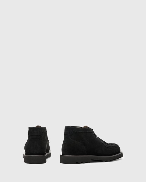 AllSaints Skiff suede lace-up boots in black