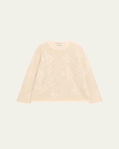 Angel Fish Knit Lace Pullover