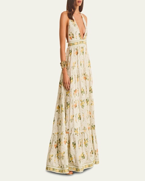 Jacinta Backless Halter Maxi Dress