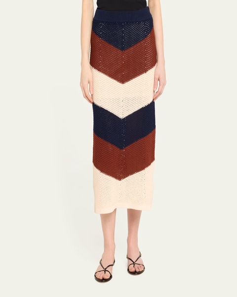 Tia Crochet Midi Skirt