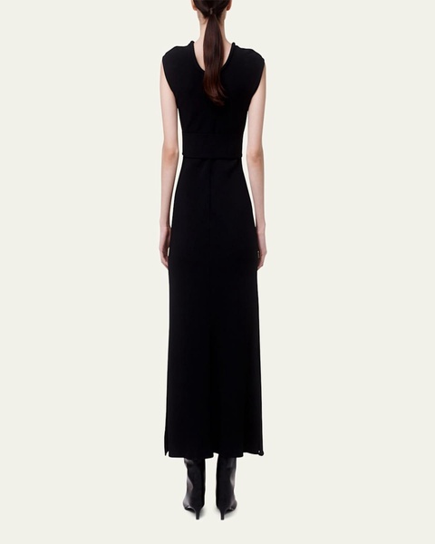 Belted Bias Midi Dress