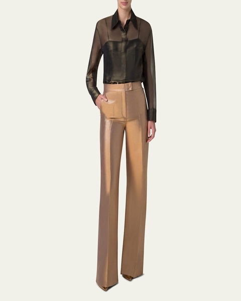 Fior Lurex Wide Leg Pants