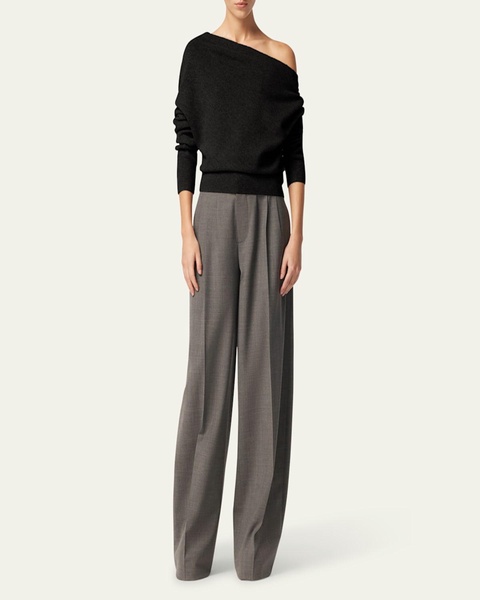 Paxi Off-The-Shoulder Cashmere Sweater