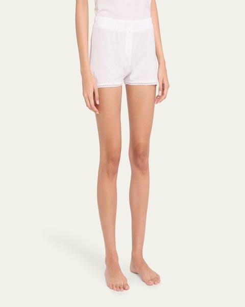 Anji Lace-Trim Cotton Boxers