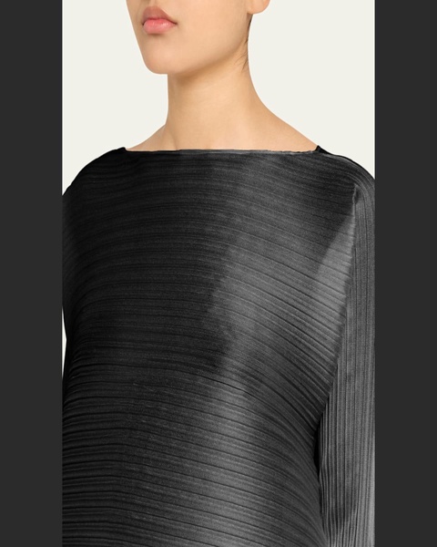 Paneled Pleats Top