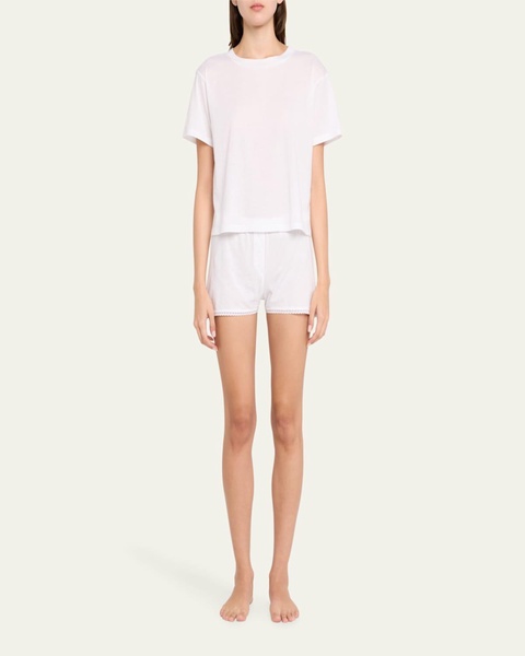 Anji Lace-Trim Cotton Boxers