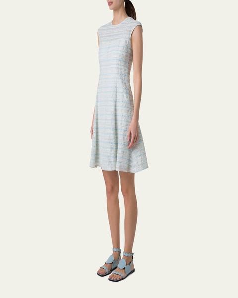 Tweed Fit-Flare Mini Dress