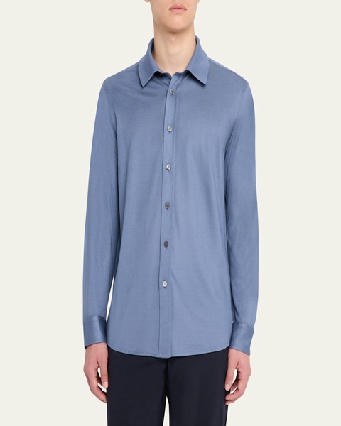 Men's Silk Pique Sport Shirt