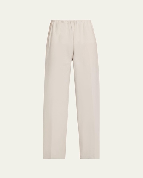 High-Waist Cotton Bias Pants