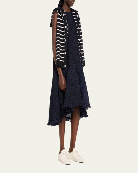 Sera Crinkle High-Low Dress