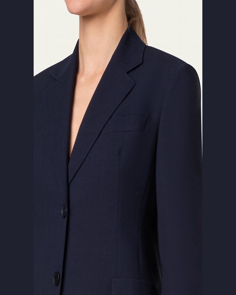 Taddeo Buttoned-Sleeve Cool Wool Jacket