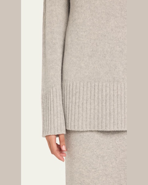 Crewneck Oversized Cashmere Tunic Sweater