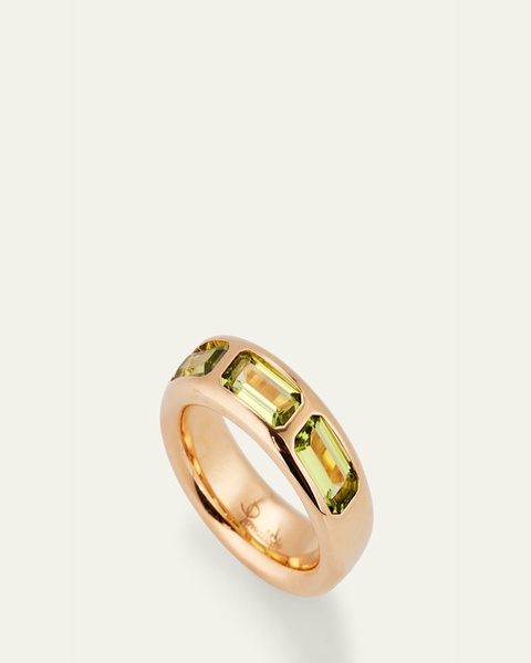 18K Rose Gold Iconica Ring with Peridot