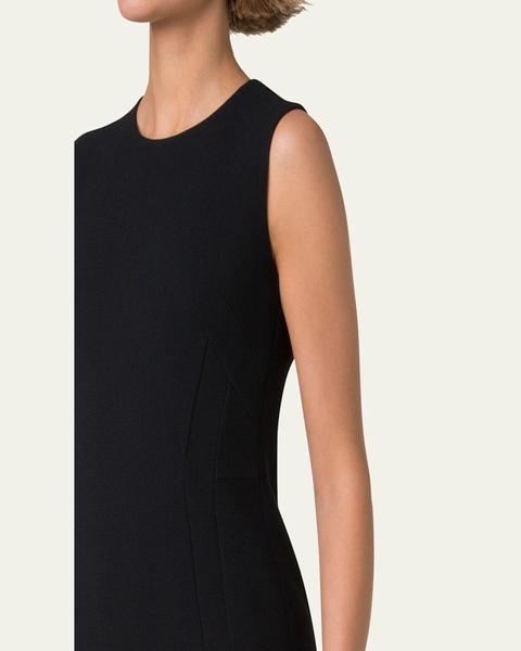 Wool Crepe Double-Face Dress