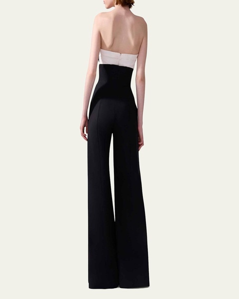 V-Waistband Wide-Leg Pants