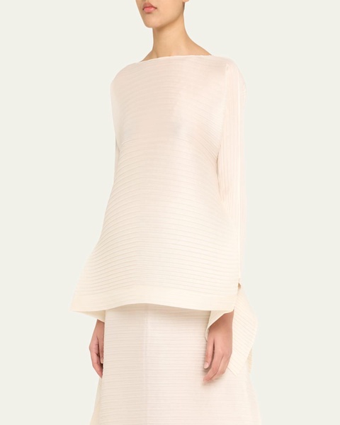 Paneled Pleats Top