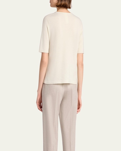 Ipar Short Sleeve Cashmere Top