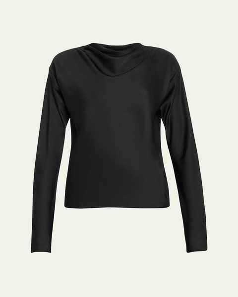 Georgia Cowl-Neck Cutout Top