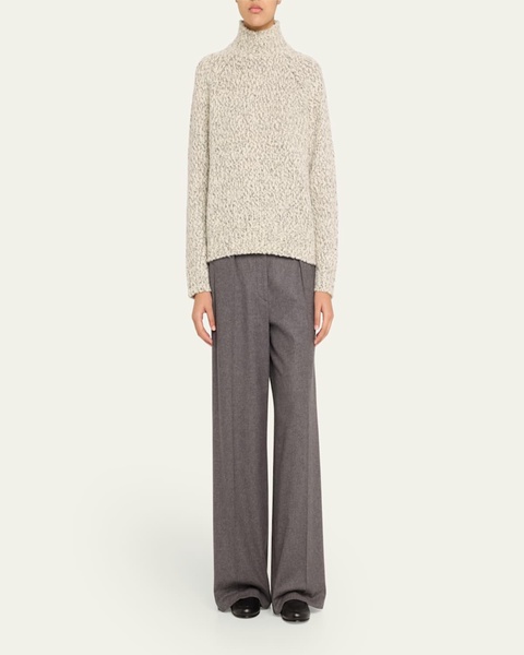 Textured Marl Turtleneck Sweater