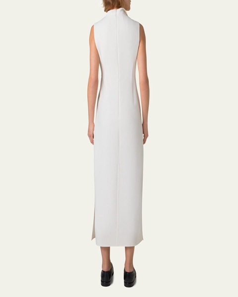 Double-Face Wool Midi Sheath Dress