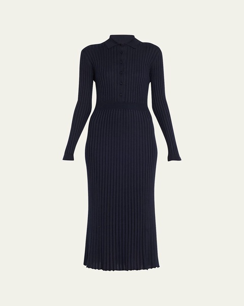 Ardor Cashmere-Blend Ribbed Midi Dress
