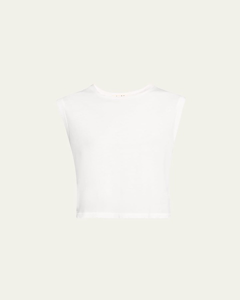 Sleeveless Cropped Babe Tee