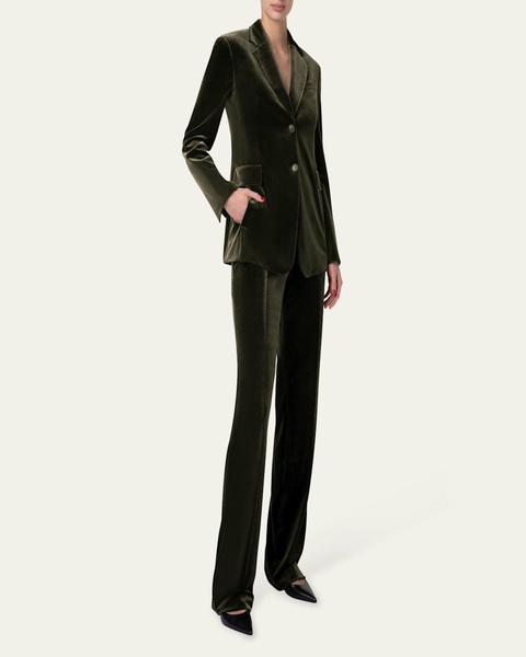 Carl Stretch Velvet Pants