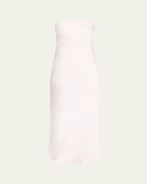 Shauna Strapless Cowl-Back Midi Dress