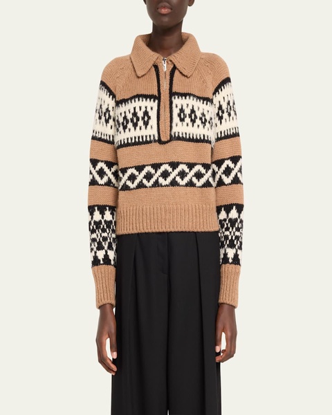 Carter Fair Isle Quarter-Zip Sweater