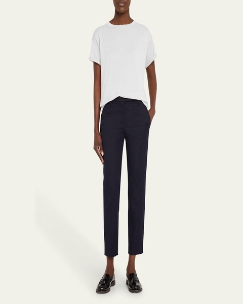 Cashmere-Blend Knit Lurex T-Shirt