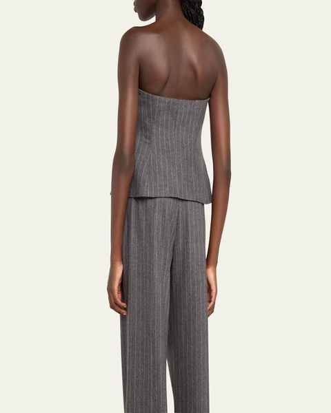 Renee Strapless Pinstripe Top