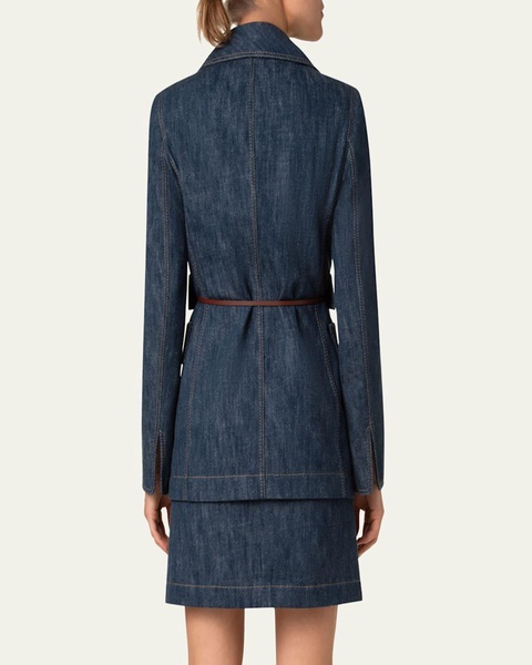 Denim Belted Jacket