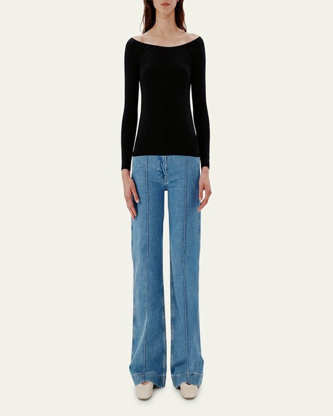Leotard Off-Shoulder Cotton Top