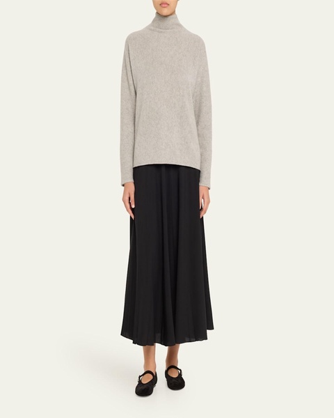 Boxy Cashmere Turtleneck Sweater