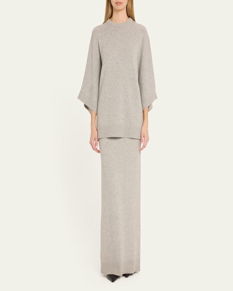 Oversized 3 Ply Cashmere Tunic Sweater