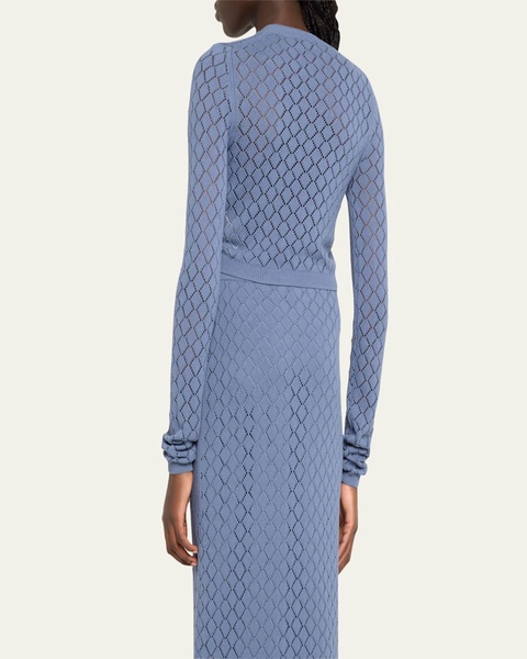 Brandi Pointelle Knit Top